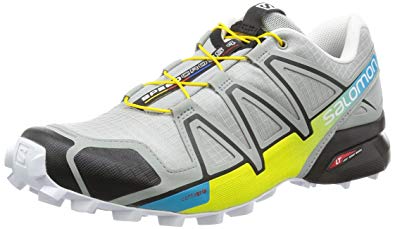 Salomon Speedcross 4 Trail Running Sneaker Shoe - Onyx/Black/Yellow - Mens - 8