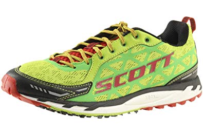 Scott Men's Trail Rocket Sneaker Racing Shoes (11, Green/Red)
